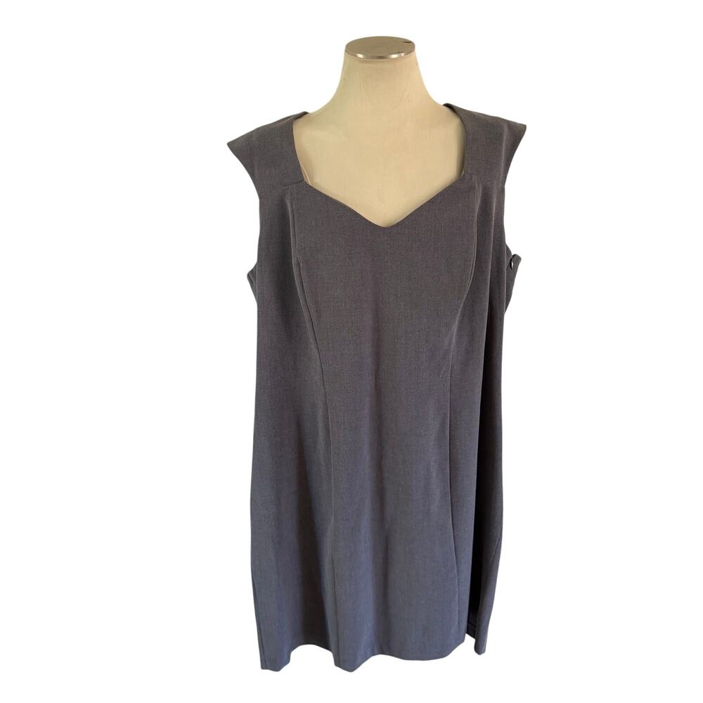 NWT Torrid Gray Cutout Sheath Dress Plus Size 26 50s Madmen Twee WOrk Office